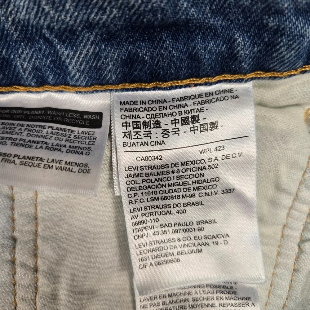 Levis‎ 502 Jeans Mens 34x30 (fits 34x28) Blue Medium Wash stretch